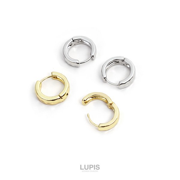 シンプルメタルフープピアス ワンタッチメタルフープピアス - ピアスを激安で通販販売 | プチプラ