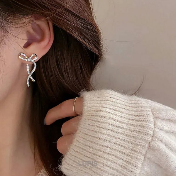 リボンバックキャッチピアス - ピアスを激安で通販販売 | プチプラ