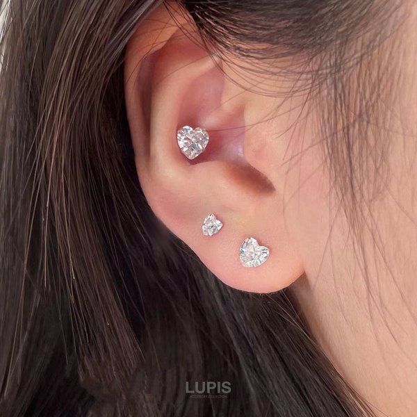 ハートジュエルピアスセット - ピアスを激安で通販販売 | プチプラ