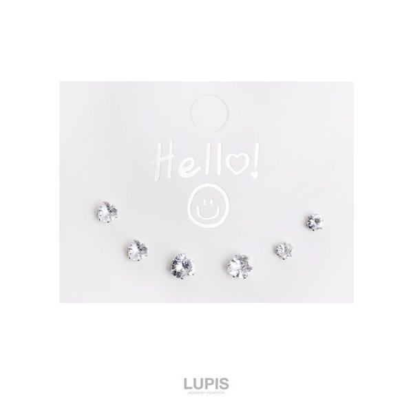 ハートジュエルピアスセット - ピアスを激安で通販販売 | プチプラ