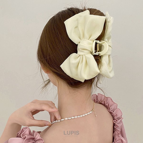 BIGシンプルリボンバンスクリップ - ヘアアクセサリーを激安で通販販売