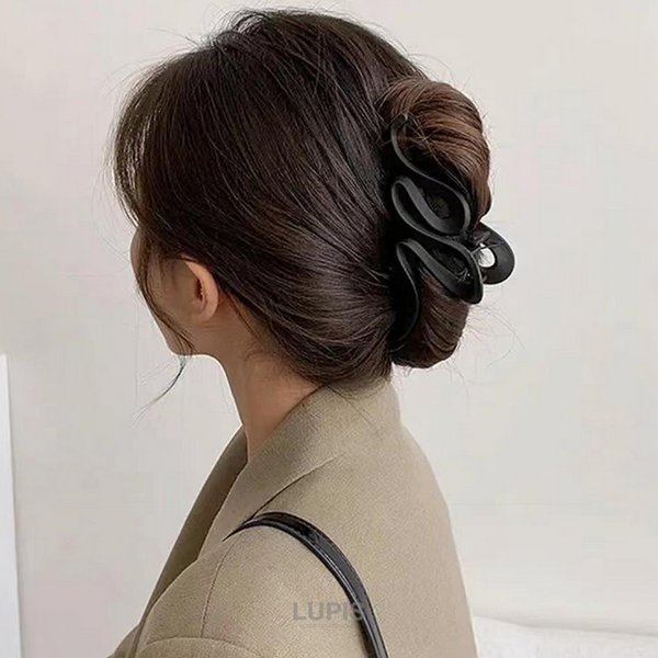 マットカラーニュアンスラインバンスクリップ - ヘアアクセサリーを