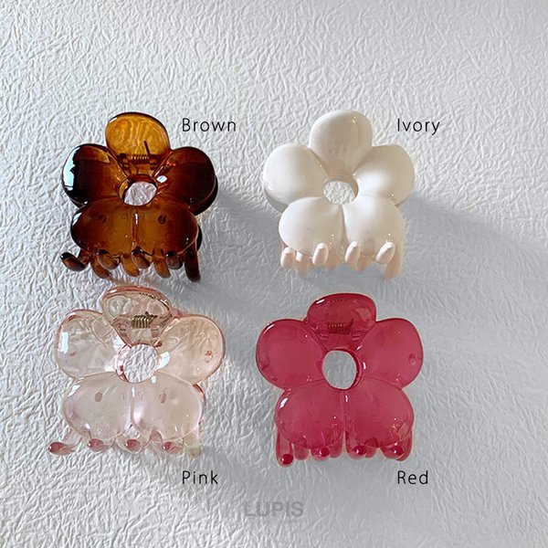 アクセサリー lupinus0908 フラワーパールミニヘアクリップ - ヘアアクセサリーを激安で通販販売