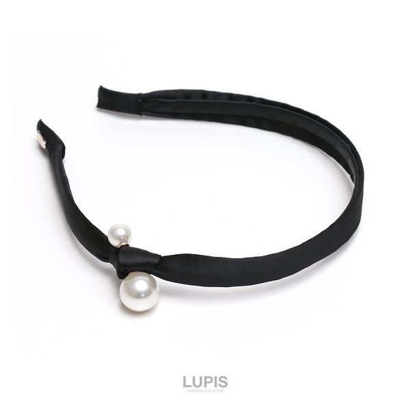 ツインパールノットカチューシャ - ヘアアクセサリーを激安で通販販売