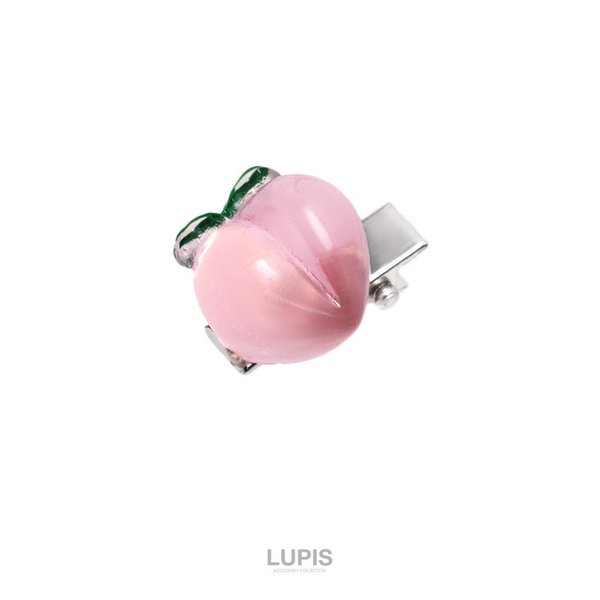 ハート×ピーチミニヘアクリップ - ヘアアクセサリーを激安で通販販売