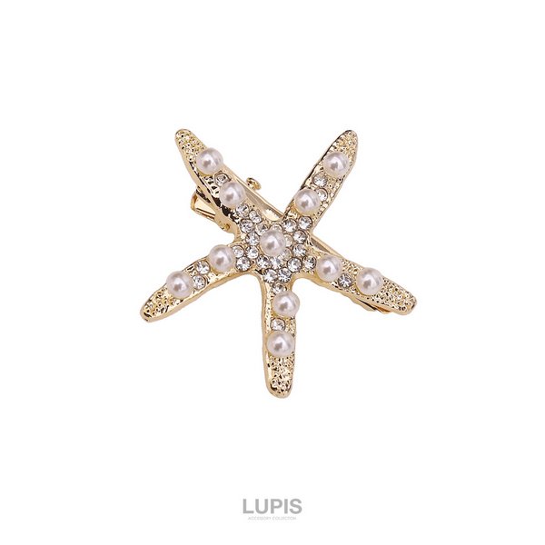 ブリリアントスターフィッシュヘアクリップ - ヘアアクセサリーを激安