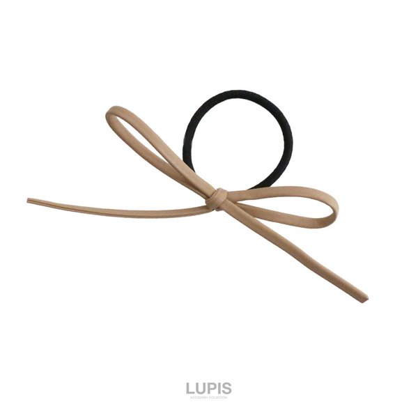 レザー調細リボンヘアゴム - ピアスを激安で通販販売 | プチプラ