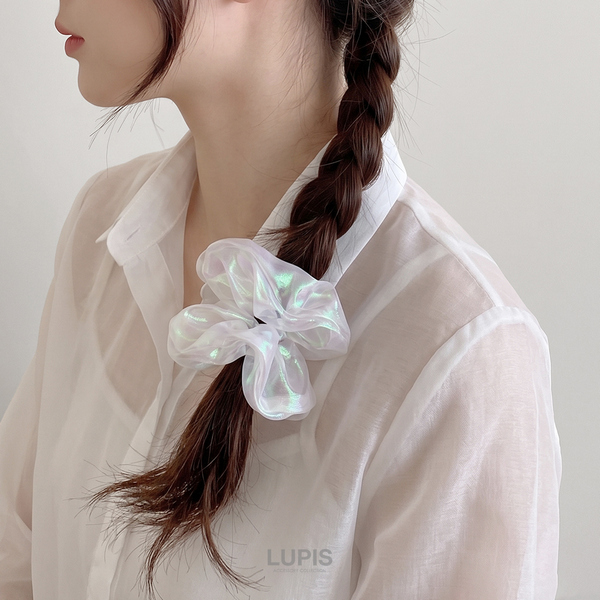 オーロラオーガンジーシュシュ - ヘアアクセサリーを激安で通販販売