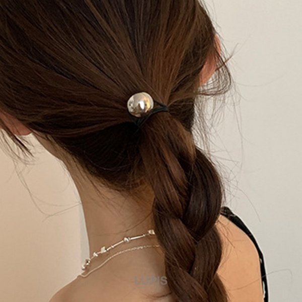ヘアアクセサリー　ヘアゴム 2種セット】ヘアアクセサリー ヘアゴム カーブワイドメタル