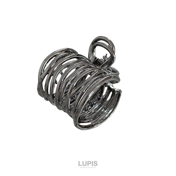 美品⭐️クリップ ブルー　レザーヘアピン ARCHIVER ヘアピン 「Bz」リボンヘアミニクリップピン2/ヘアピン