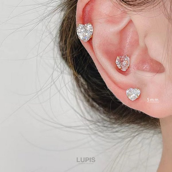 ハートジュエルマグネットピアス - ネックレスを激安で通販販売