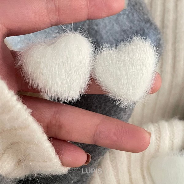 シャギーハートピアス - ピアスを激安で通販販売 | プチプラ