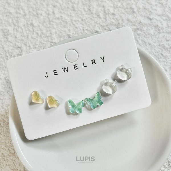 ハンドメイド ピアスセット 23 うるつやピアスセット - ピアスを激安で通販販売 | プチプラ