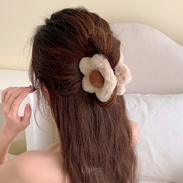 フラワーファーバンスクリップ - ヘアアクセサリーを激安で通販販売