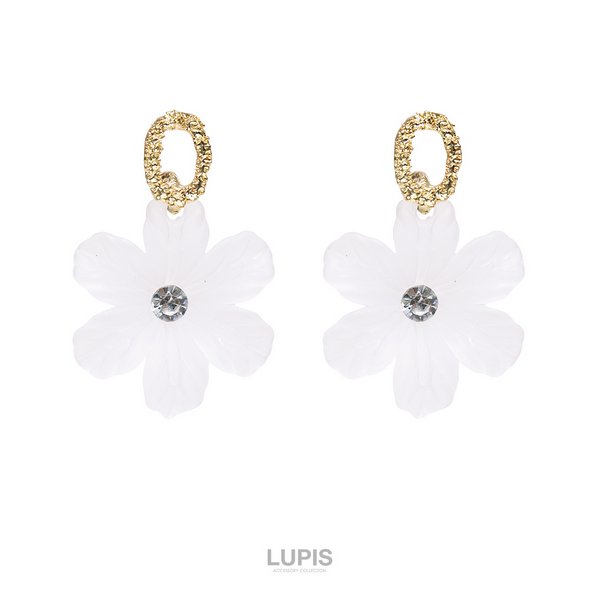 マットクリアフラワーピアス激安通販 - ピアスを激安で通販販売