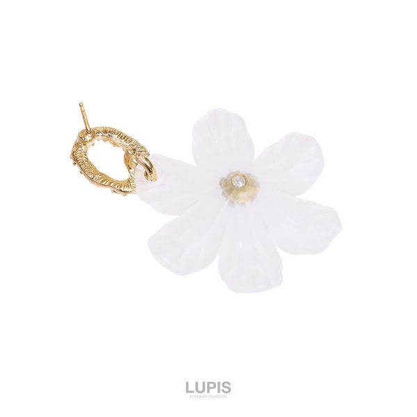 マットクリアフラワーピアス激安通販 - ピアスを激安で通販販売