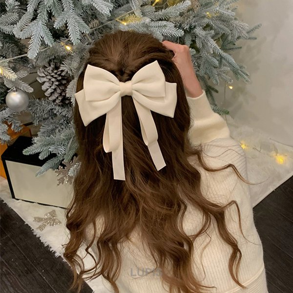 mil ribbon❤︎ ヘアバレッタ&パ–ルのネックレス装飾セット【未使用】 BIGリボンバレッタ - ヘアアクセサリーを激安で通販販売 | プチプラ