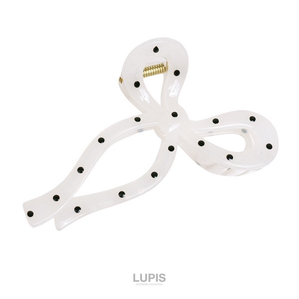 ドットリボンバンスクリップ - ヘアアクセサリーを激安で通販販売