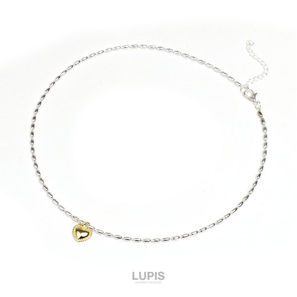 ボールチェーンメタルハートネックレス - ネックレスを激安で通販販売