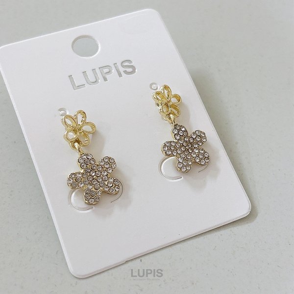 ★国内発送【WING BLING】14k post LELI フラワー 2way ピアス ☆国内発送【WING BLING】14k post LELI フラワー 2way ピアス