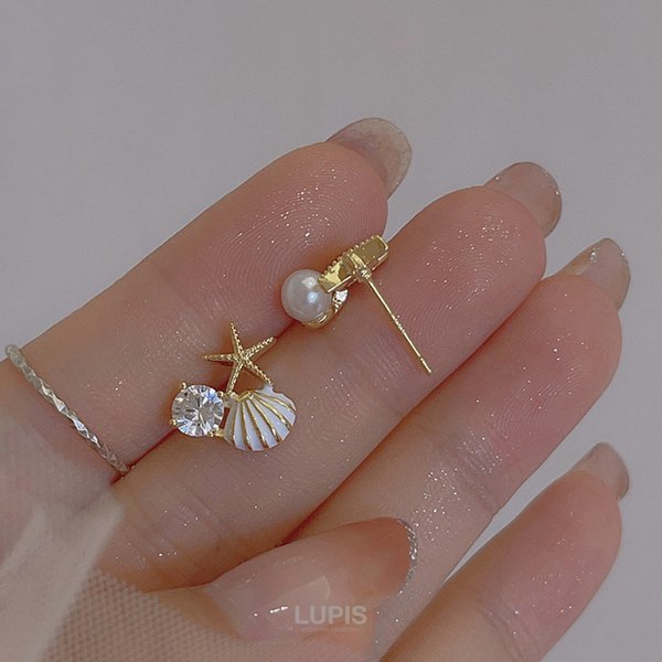 シェル×スターフィッシュピアス激安通販 - ピアスを激安で通販販売