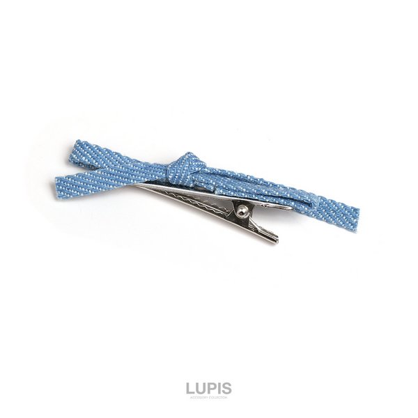 デニムリボンヘアクリップ-激安ヘアアクセサリーの通販販売-ルピス(LUPIS)