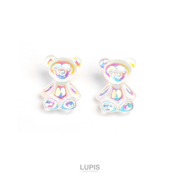 オーロラくまピアス - ピアスを激安で通販販売 | プチプラアクセサリー