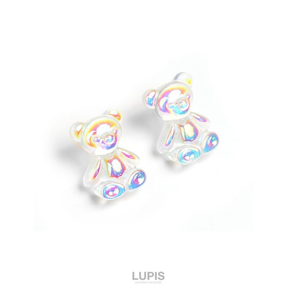 オーロラくまピアス - ピアスを激安で通販販売 | プチプラアクセサリー