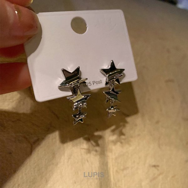 ピアス ニッケルフリー メタル お座りネコ ストーン チタン