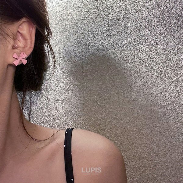 マットカラーリボンピアス激安通販 - ピアスを激安で通販販売