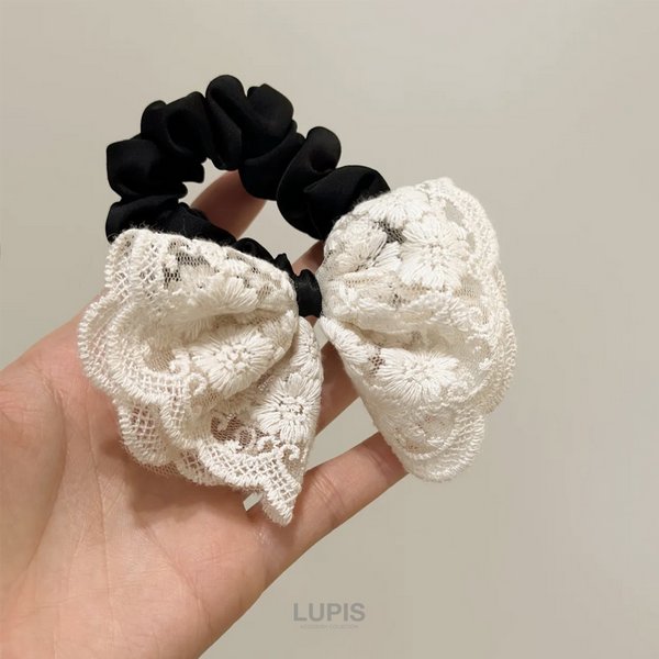 シュシュ Jewel VOX シュシュ 黒 レディース ヘアアクセサリー グログラン