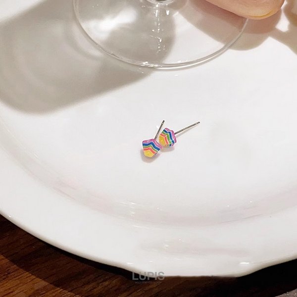 スター×ハートレインボーピアス激安通販 - ピアスを激安で通販販売