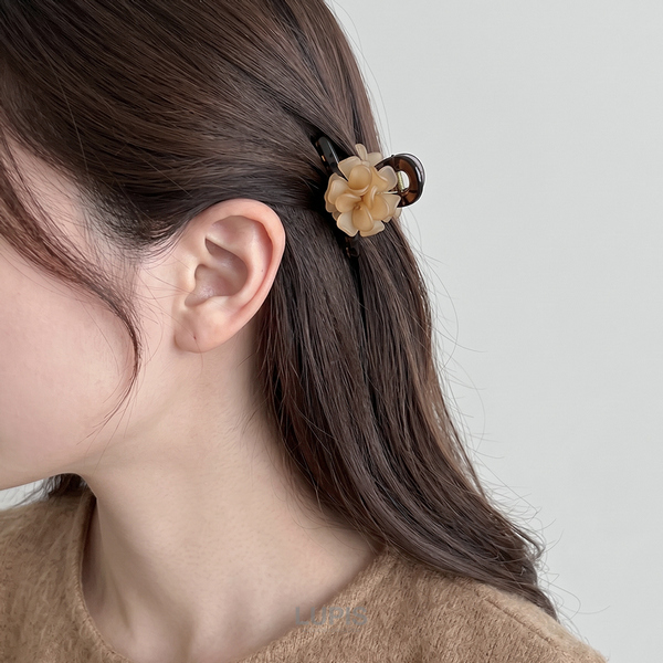 シックフラワーミニヘアクリップ激安通販 - ヘアアクセサリーを激安で