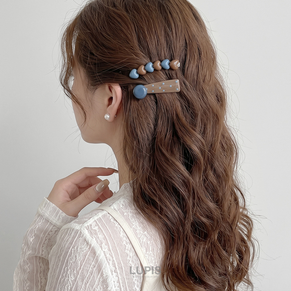 レトロガーリーヘアクリップ - ヘアアクセサリーを激安で通販販売
