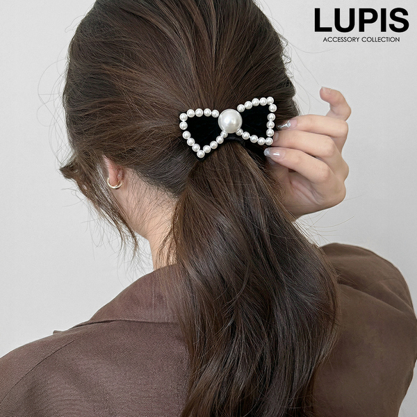 パール×ベロアリボンヘアゴム激安通販 - ヘアアクセサリーを激安で通販