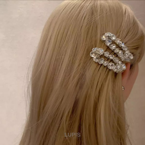 クリスタルビジューヘアクリップ-激安ヘアアクセサリーの通販販売