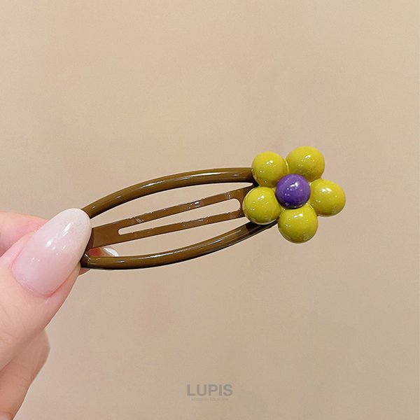 レトロガーリーフラワーぱっちんヘアピン-激安ヘアアクセサリーの通販