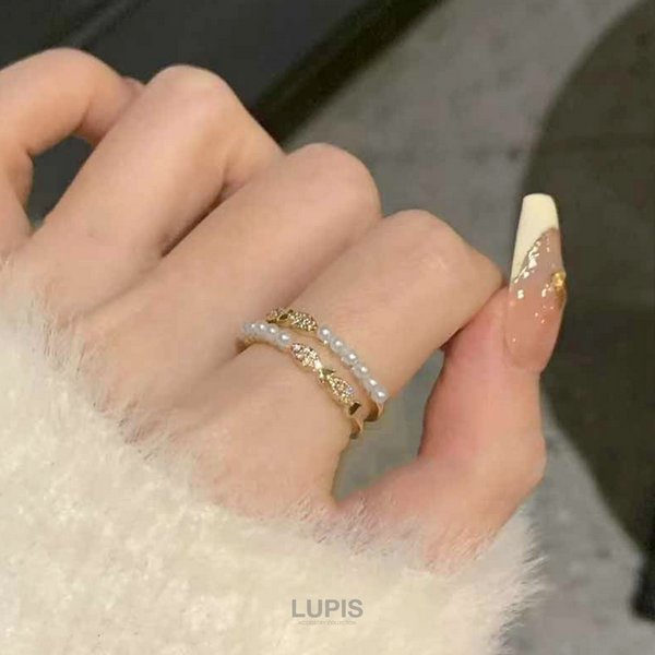 2連×リボンフェミニンリング - リング・指輪を激安で通販販売
