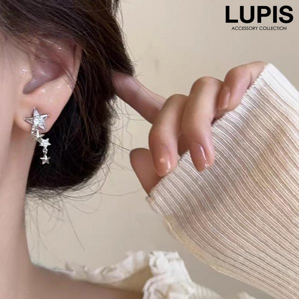 シャイニング4連スターピアス -激安ピアスの通販販売-ルピス(LUPIS)