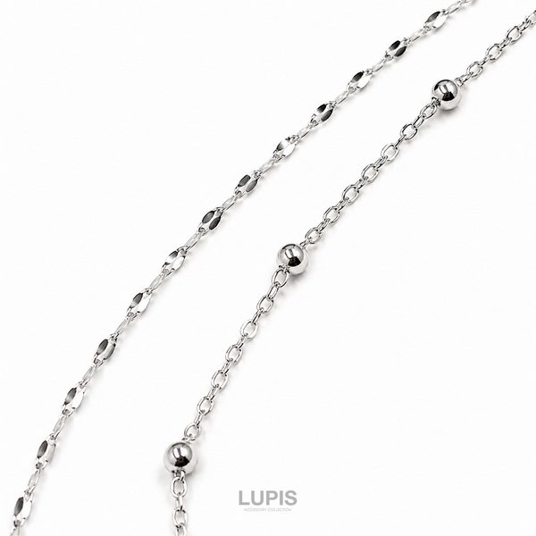 ボール×ペタル2連ネックレス -激安ネックレスの通販販売-ルピス(LUPIS)