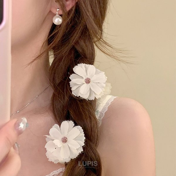 フラワーコサージュミニヘアクリップ-激安ヘアアクセサリーの通販販売