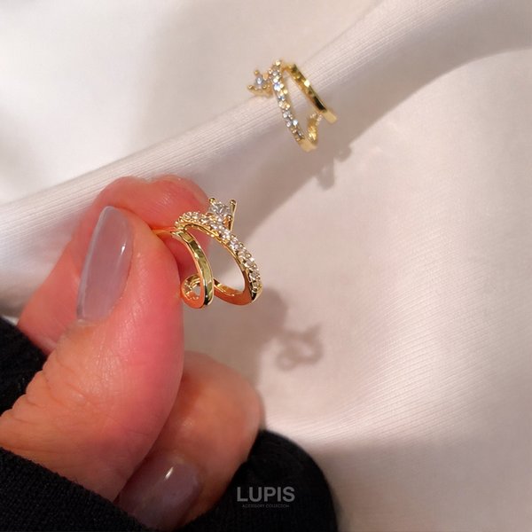 シャイニングダブルラインフープピアス - ピアスを激安で通販販売