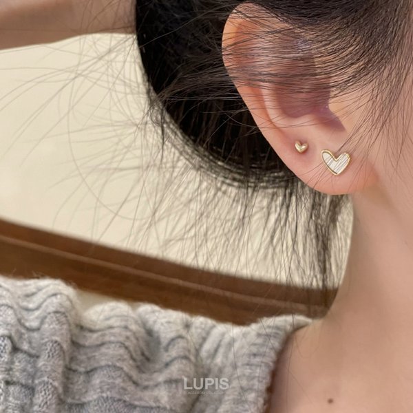 ニュアンスハートピアスセット -激安ピアスの通販販売-ルピス(LUPIS)