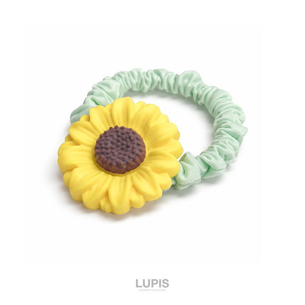 ひまわりヘアゴム-激安ヘアアクセサリーの通販販売-ルピス(LUPIS)