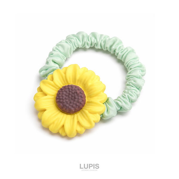 ひまわりヘアゴム-激安ヘアアクセサリーの通販販売-ルピス(LUPIS)
