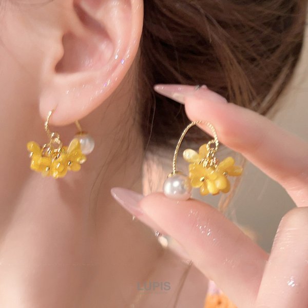 フラワーブーケピアス -激安ピアスの通販販売-ルピス(LUPIS)