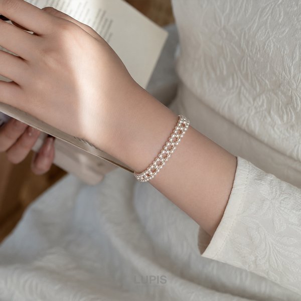 レース編みパールブレスレット-激安ブレスレットの通販販売-ルピス(LUPIS)