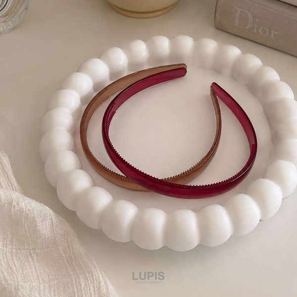 クリアカラーカチューシャ-激安ヘアアクセサリーの通販販売-ルピス(LUPIS)