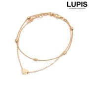 ゴールドハートチャームアンクレット