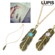アンティークフェザーターコイズネックレス